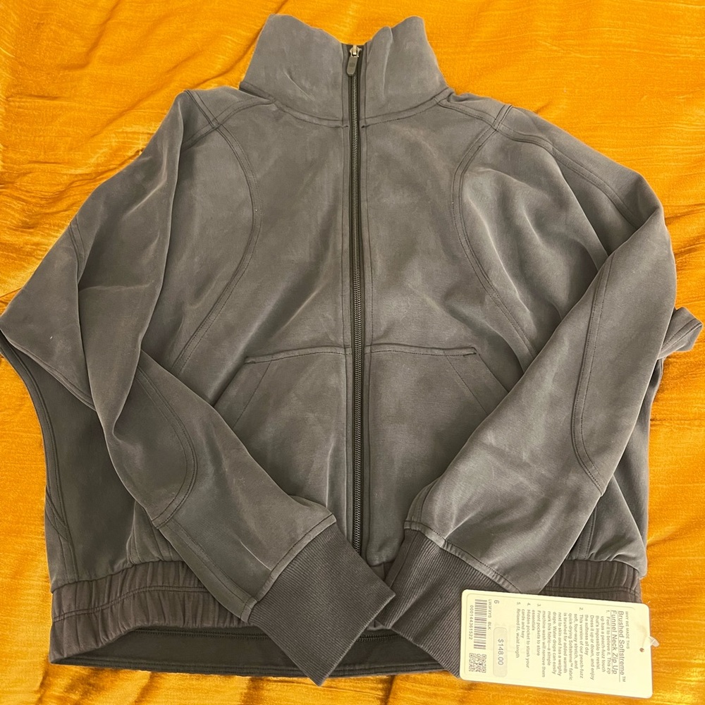 Lululemon Brushed Funnel-Neck Softstreme Zip Up